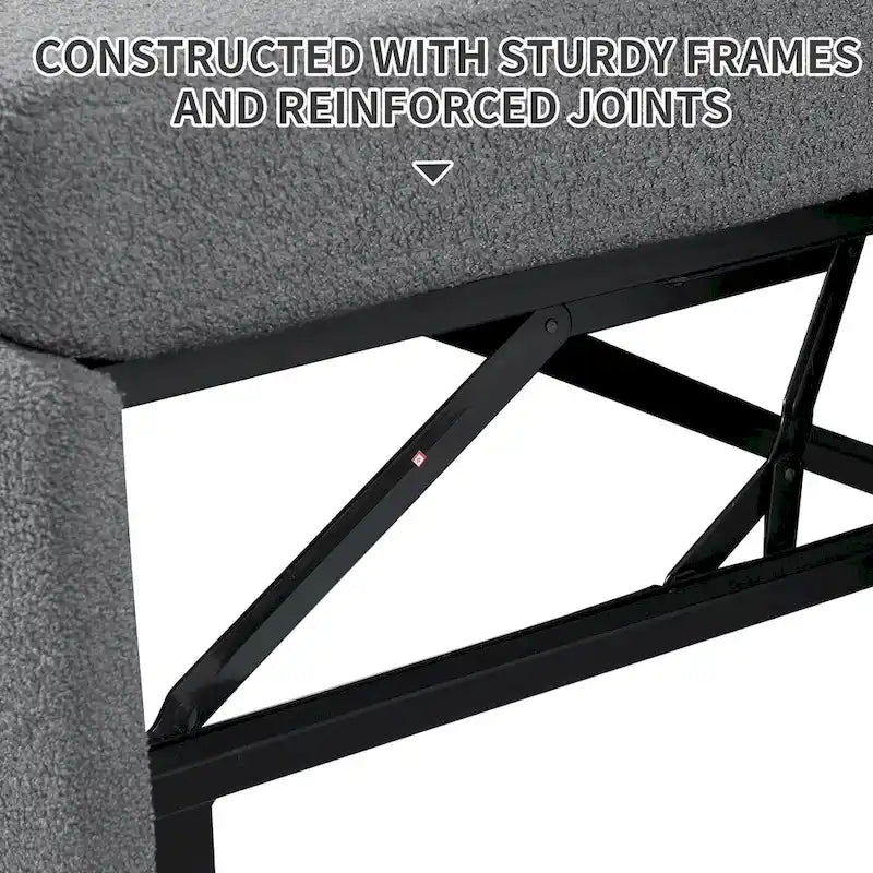 Canapé-lit gigogne avec méridienne de rangement, canapé-lit d'angle en forme de L