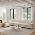 Canapé-lit modulable 5 places, canapé convertible en L pour salon