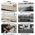 Canapé-lit modulable 5 places, canapé convertible en L pour salon