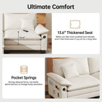 Canapé-lit modulable 5 places, canapé convertible en L pour salon