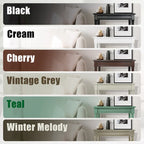 Table d'appoint Reine crème de Copper Grove avec étagère en rotin