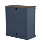 Meuble TV compact 32 pouces pour téléviseurs 40 pouces avec portes coulissantes style grange - Largeur 32 pouces