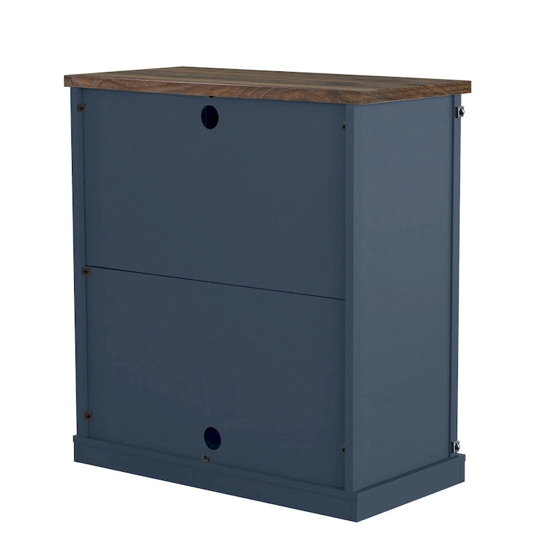 Meuble TV compact 32 pouces pour téléviseurs 40 pouces avec portes coulissantes style grange - Largeur 32 pouces