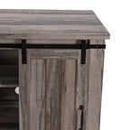 Meuble TV compact 32 pouces pour téléviseurs 40 pouces avec portes coulissantes style grange - Largeur 32 pouces