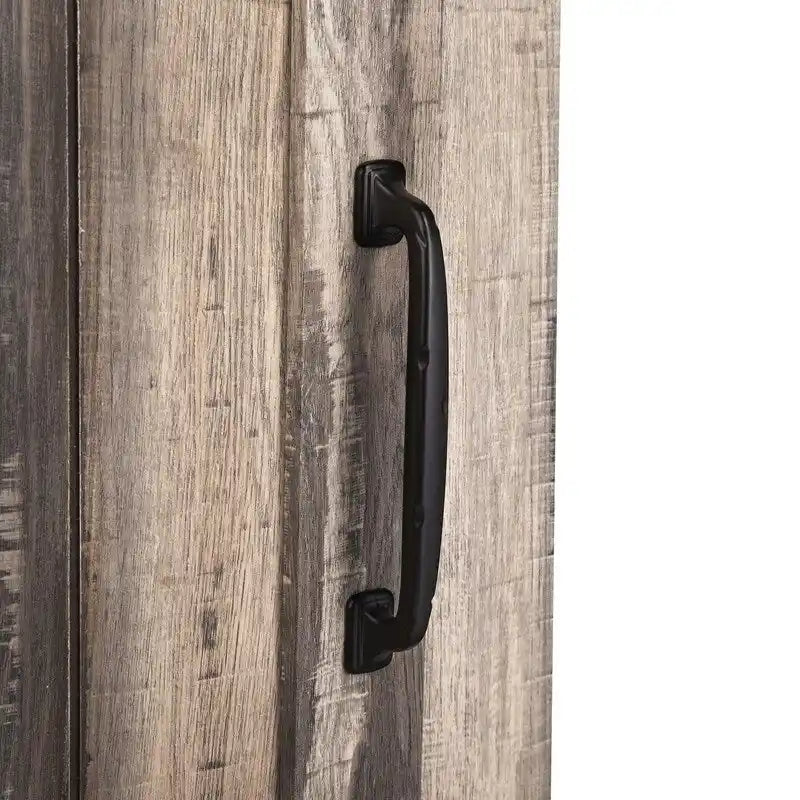 Meuble TV compact 32 pouces pour téléviseurs 40 pouces avec portes coulissantes style grange - Largeur 32 pouces