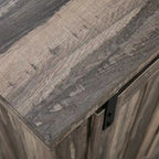 Meuble TV compact 32 pouces pour téléviseurs 40 pouces avec portes coulissantes style grange - Largeur 32 pouces