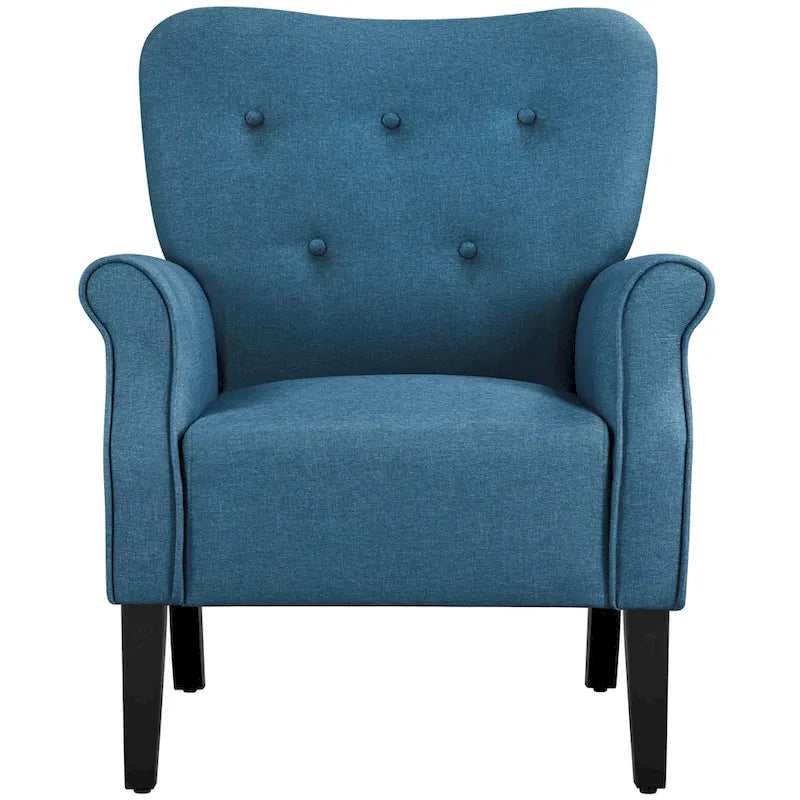 Fauteuil d'appoint Yaheetech moderne en tissu polyester, canapé une place pour salon