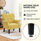 Fauteuil d'appoint Yaheetech moderne en tissu polyester, canapé une place pour salon