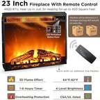 Meuble TV style ferme avec cheminée, centre multimédia, console multimédia