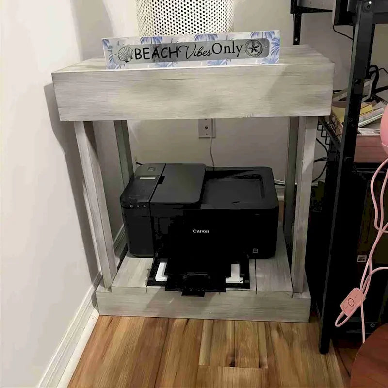 Table d'appoint rustique en bois massif, style ferme, pour canapé ou fauteuil - 28 cm de largeur x 66 cm de hauteur