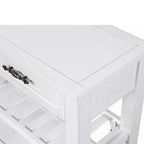 Console de canapé 42 avec tiroirs et étagères à plusieurs niveaux