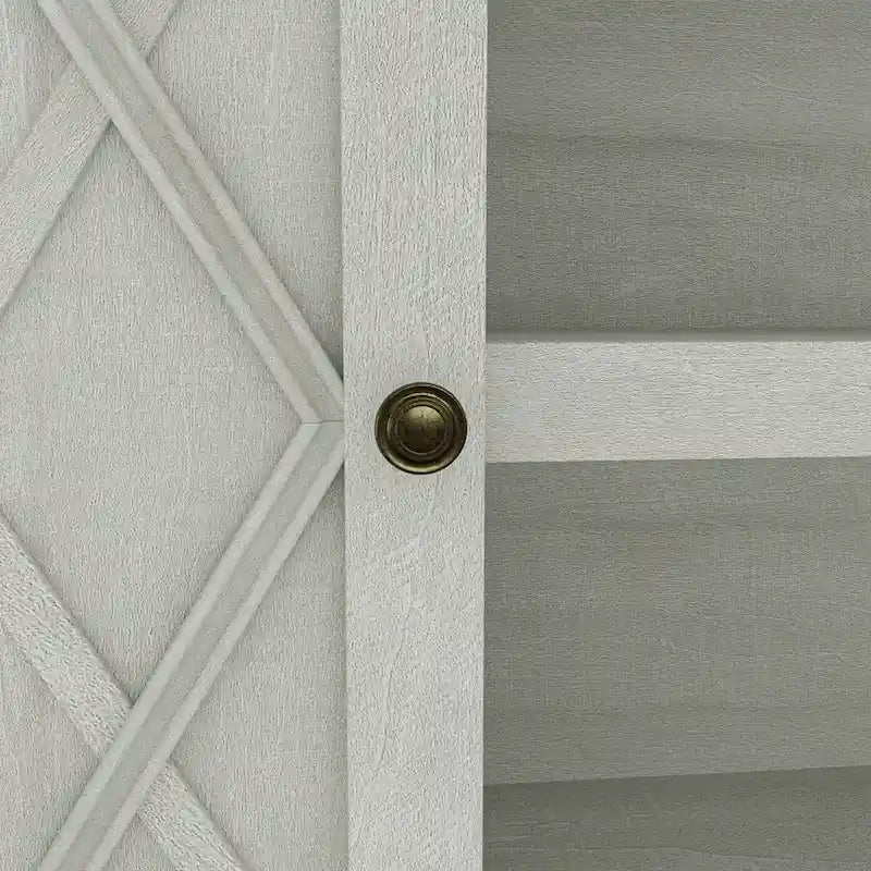 Meuble TV style ferme de 178 cm (70 pouces) pour téléviseurs jusqu'à 75 pouces - Montage facile - Largeur : 178 cm (70 pouces)