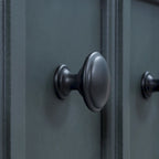 Console rustique d'entrée, table d'appoint de 152 cm de long avec deux tiroirs de tailles différentes et une étagère inférieure pour le rangement