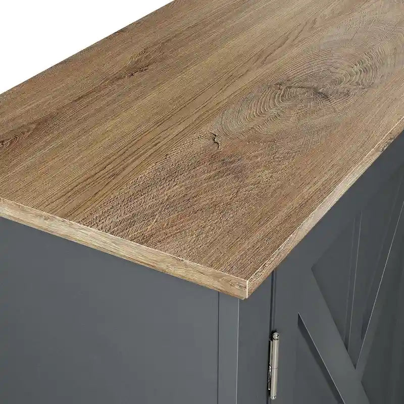 Meuble TV style ferme de 70 pouces pour téléviseurs jusqu'à 75 pouces - 70 pouces de largeur