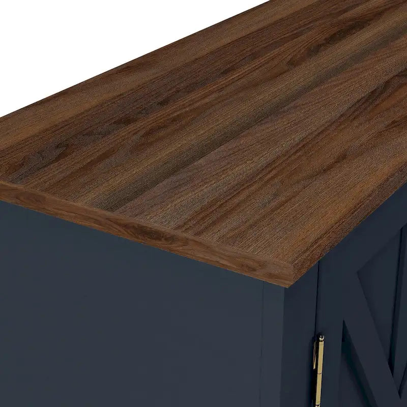 Meuble TV style ferme de 70 pouces pour téléviseurs jusqu'à 75 pouces - 70 pouces de largeur