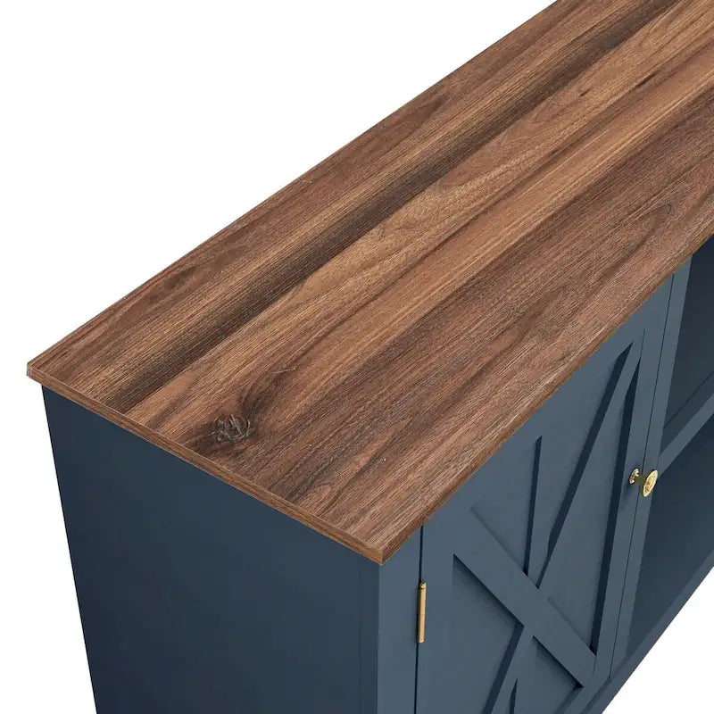 Meuble TV style ferme de 70 pouces pour téléviseurs jusqu'à 75 pouces - 70 pouces de largeur