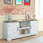 Meuble TV style ferme de 70 pouces pour téléviseurs jusqu'à 75 pouces - 70 pouces de largeur