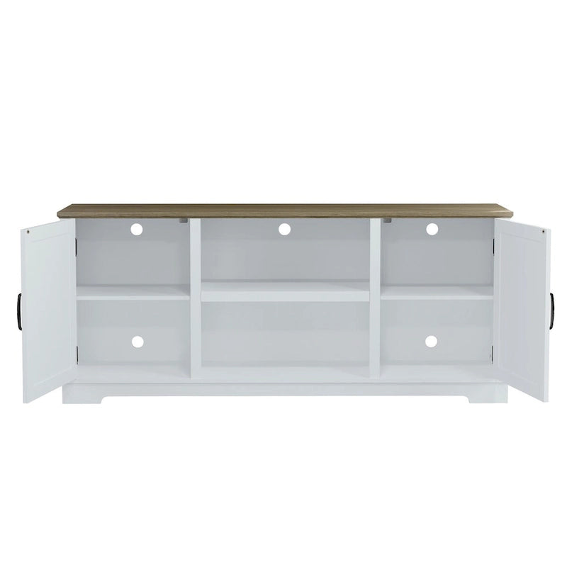 Meuble TV style ferme de 70 pouces pour téléviseurs jusqu'à 75 pouces - 70 pouces de largeur