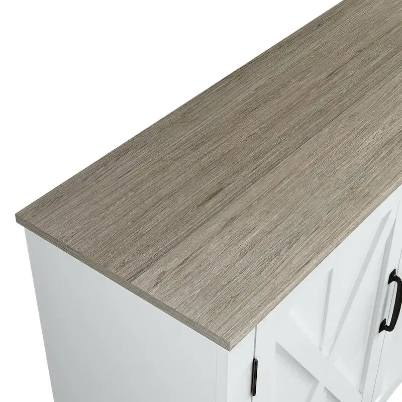 Meuble TV style ferme de 70 pouces pour téléviseurs jusqu'à 75 pouces - 70 pouces de largeur