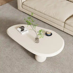 Table basse moderne en bois de 51 cm avec 3 pieds boule