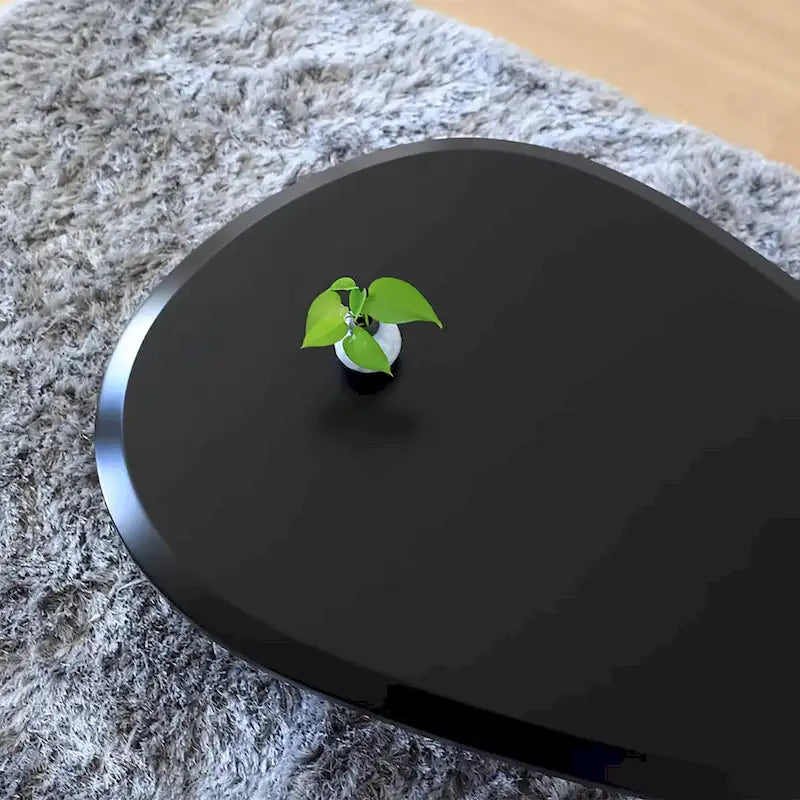 Table basse moderne en bois de 51 cm avec 3 pieds boule