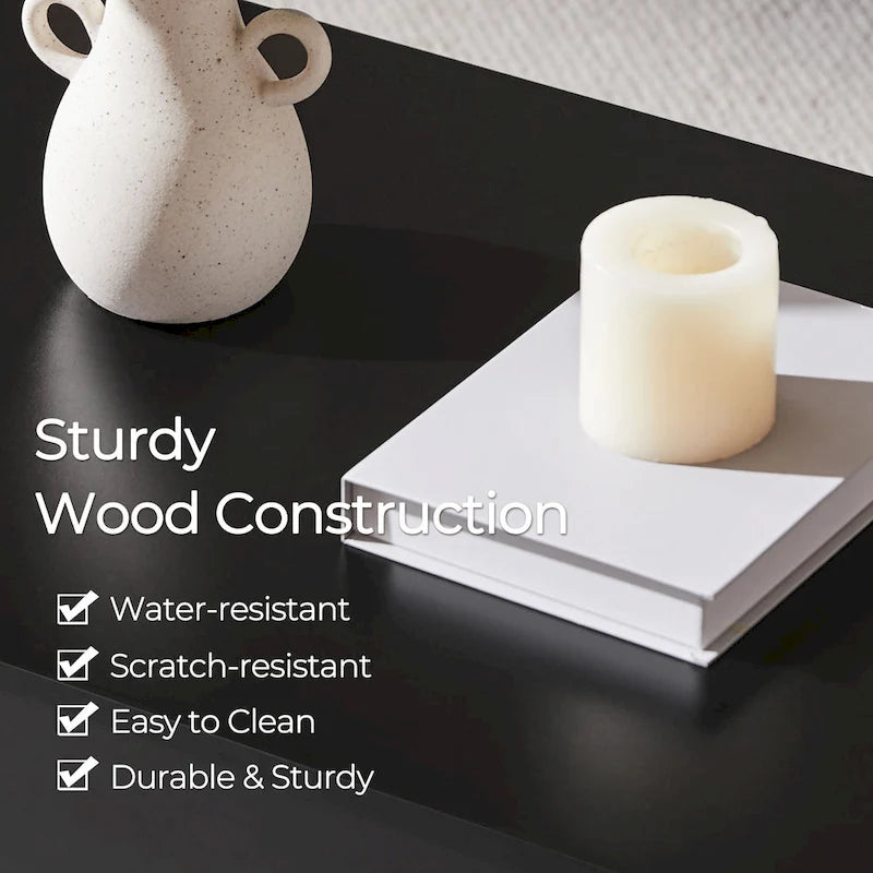 Table basse Yaheetech 47,5 pouces avec plateau relevable, compartiment caché et étagère ouverte