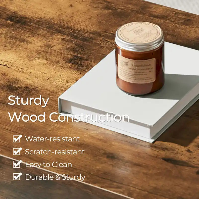 Table basse Yaheetech 47,5 pouces avec plateau relevable, compartiment caché et étagère ouverte