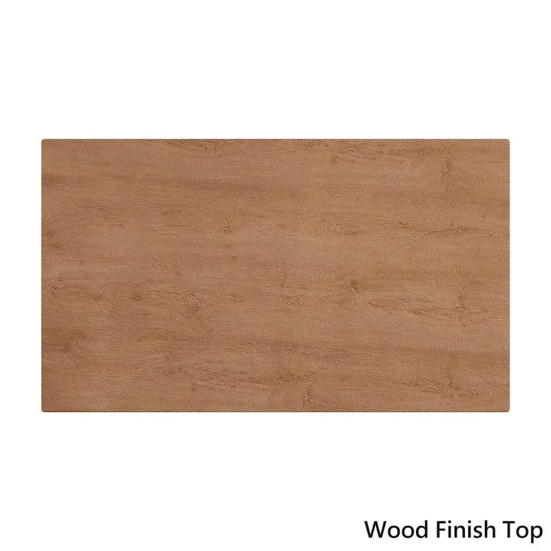 Table de salle à manger rectangulaire Nadine, finition noyer foncé, style Mid-Century, par iNSPIRE Q Modern