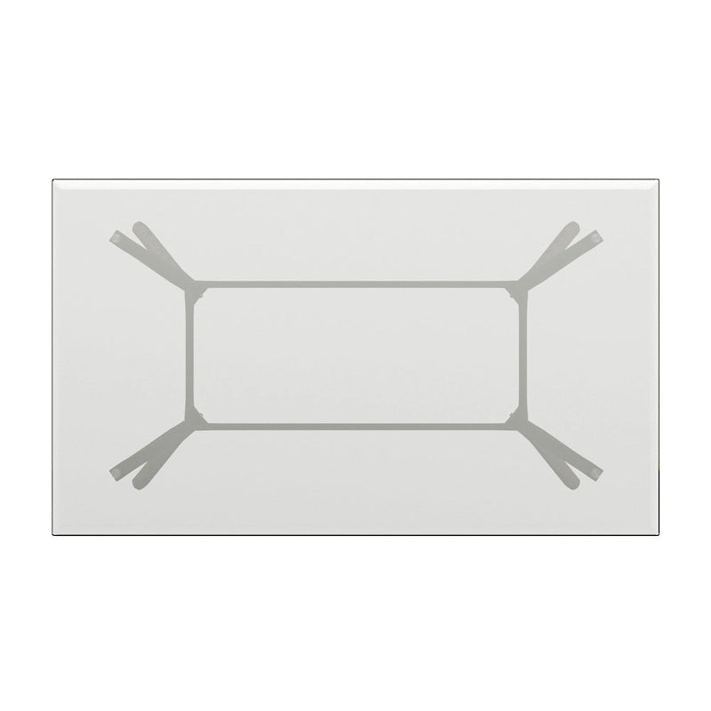 Table de salle à manger rectangulaire Nadine, finition noyer foncé, style Mid-Century, par iNSPIRE Q Modern