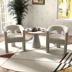 SEYNAR Chaise de salle à manger moderne et glamour en velours, ensemble de 2 chaises d'appoint à dossier ouvert