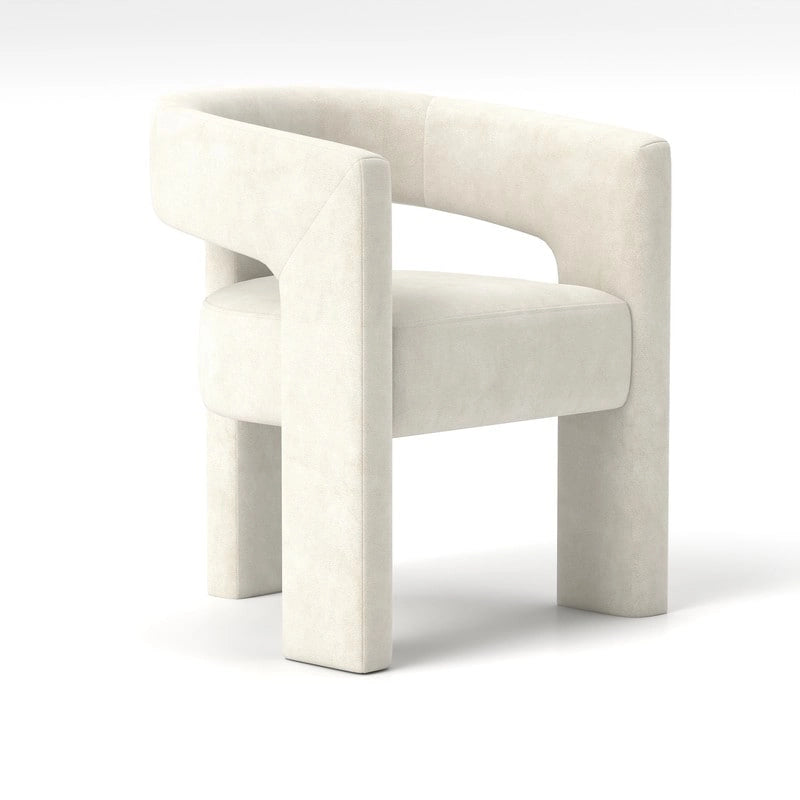 SEYNAR Chaise de salle à manger moderne et glamour en velours, ensemble de 2 chaises d'appoint à dossier ouvert