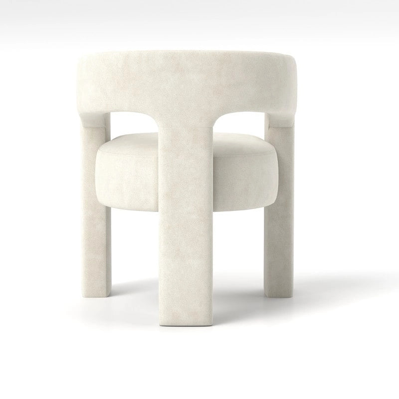 SEYNAR Chaise de salle à manger moderne et glamour en velours, ensemble de 2 chaises d'appoint à dossier ouvert