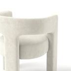 SEYNAR Chaise de salle à manger moderne et glamour en velours, ensemble de 2 chaises d'appoint à dossier ouvert