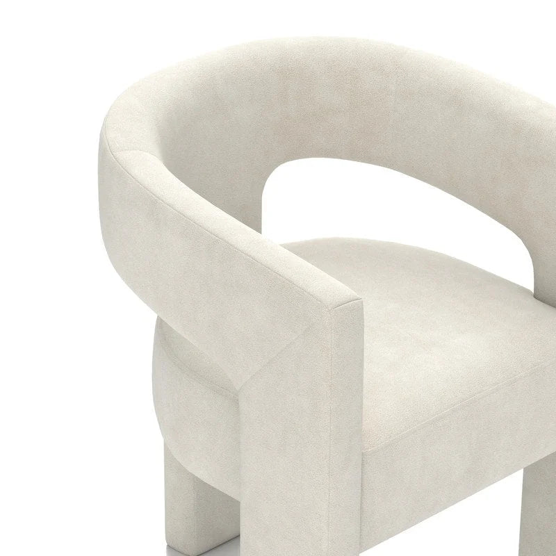 SEYNAR Chaise de salle à manger moderne et glamour en velours, ensemble de 2 chaises d'appoint à dossier ouvert