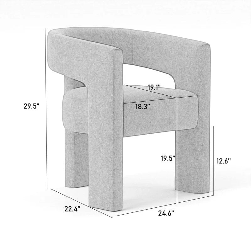 SEYNAR Chaise de salle à manger moderne et glamour en velours, ensemble de 2 chaises d'appoint à dossier ouvert