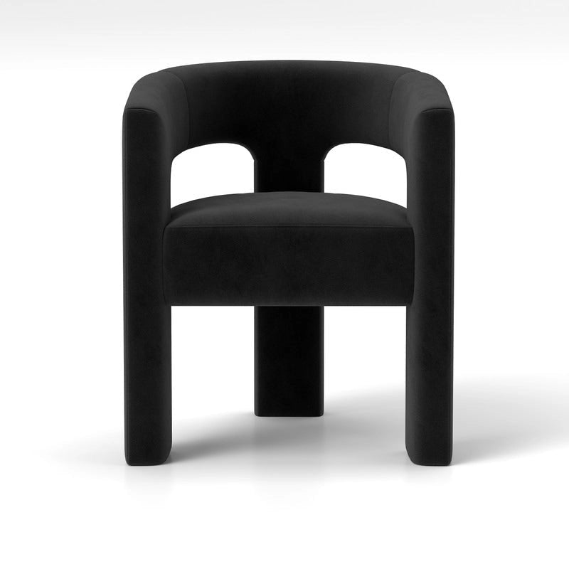 SEYNAR Chaise de salle à manger moderne et glamour en velours, ensemble de 2 chaises d'appoint à dossier ouvert