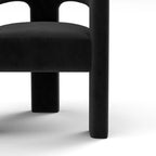 SEYNAR Chaise de salle à manger moderne et glamour en velours, ensemble de 2 chaises d'appoint à dossier ouvert