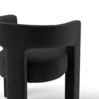 SEYNAR Chaise de salle à manger moderne et glamour en velours, ensemble de 2 chaises d'appoint à dossier ouvert