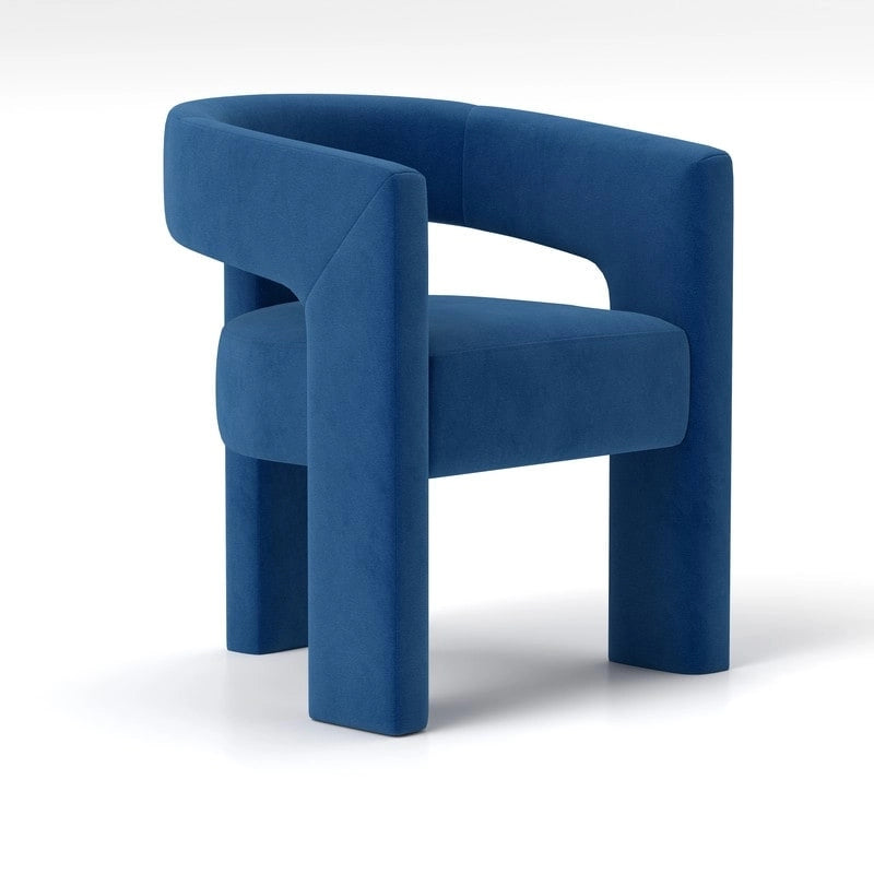 SEYNAR Chaise de salle à manger moderne et glamour en velours, ensemble de 2 chaises d'appoint à dossier ouvert