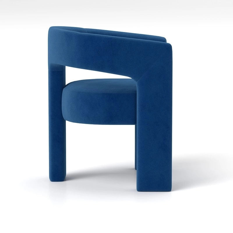 SEYNAR Chaise de salle à manger moderne et glamour en velours, ensemble de 2 chaises d'appoint à dossier ouvert