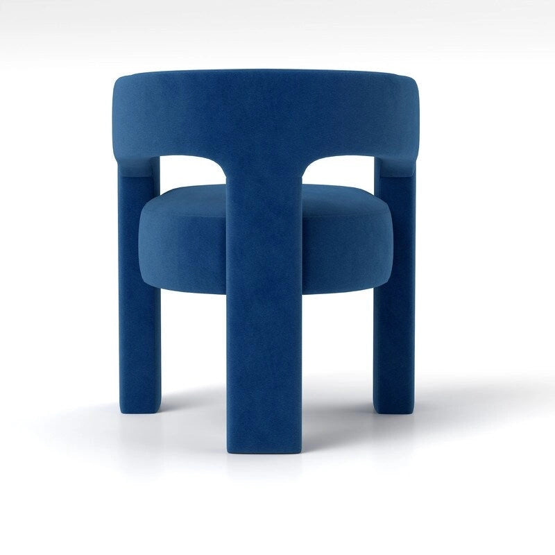 SEYNAR Chaise de salle à manger moderne et glamour en velours, ensemble de 2 chaises d'appoint à dossier ouvert