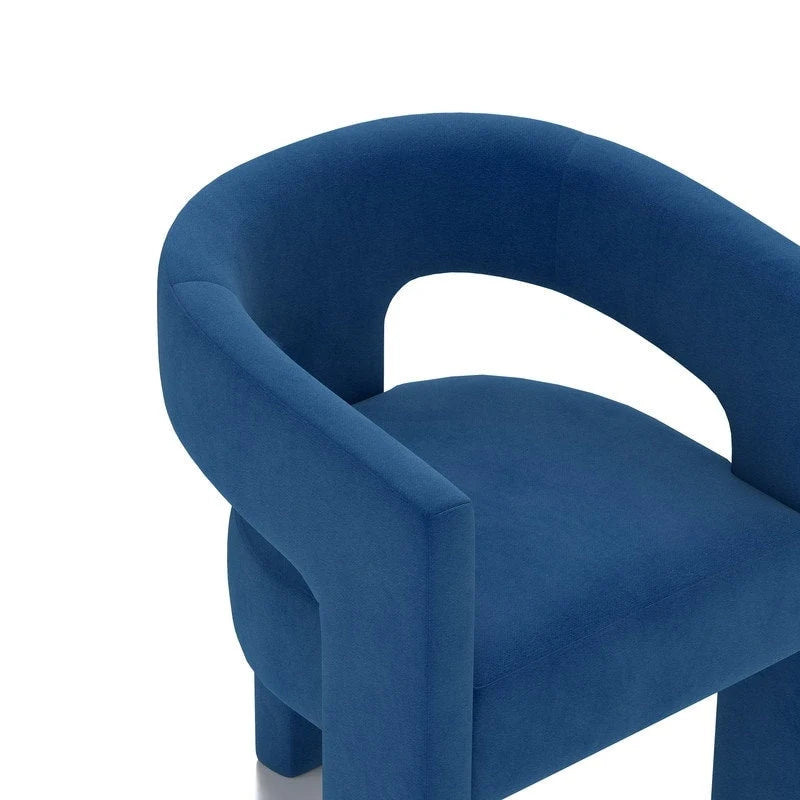 SEYNAR Chaise de salle à manger moderne et glamour en velours, ensemble de 2 chaises d'appoint à dossier ouvert