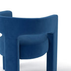 SEYNAR Chaise de salle à manger moderne et glamour en velours, ensemble de 2 chaises d'appoint à dossier ouvert