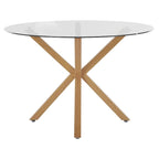 Table de salle à manger en verre Jumi de Ren Home - Chêne