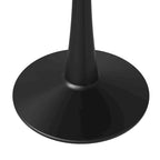 Table de salle à manger ronde LeisureMod, plateau en pierre frittée de 40 pouces