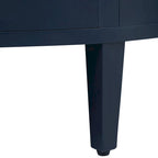 Meuble de rangement au design incurvé avec étagères et tiroir réglables