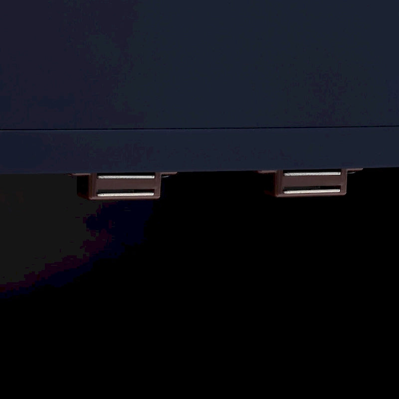 Meuble de rangement au design incurvé avec étagères et tiroir réglables