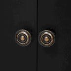 Meuble de rangement au design incurvé avec étagères et tiroir réglables