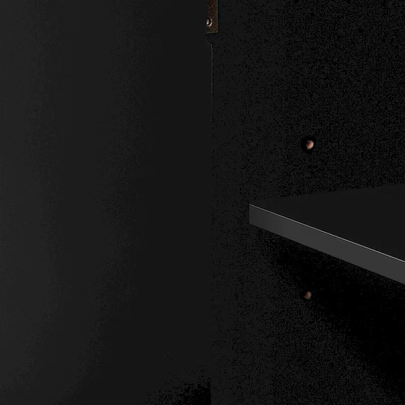 Meuble de rangement au design incurvé avec étagères et tiroir réglables