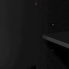 Meuble de rangement au design incurvé avec étagères et tiroir réglables